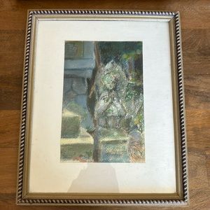 Pastel Drawing Framed Art